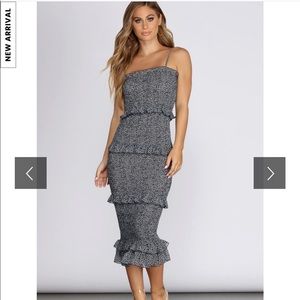 Smocked Fitted Dress